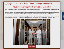 Tablet Screenshot of dental.dpu.edu.in