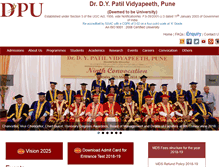 Tablet Screenshot of dpu.edu.in