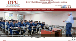 Desktop Screenshot of biotech.dpu.edu.in